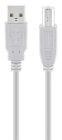 GOOBAY καλώδιο USB σε USB Type B 68713, 3m, 480Mbps, γκρι