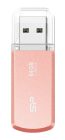 SILICON POWER USB Flash Drive Helios 202, 64GB, USB 3.2, ροζ χρυσό